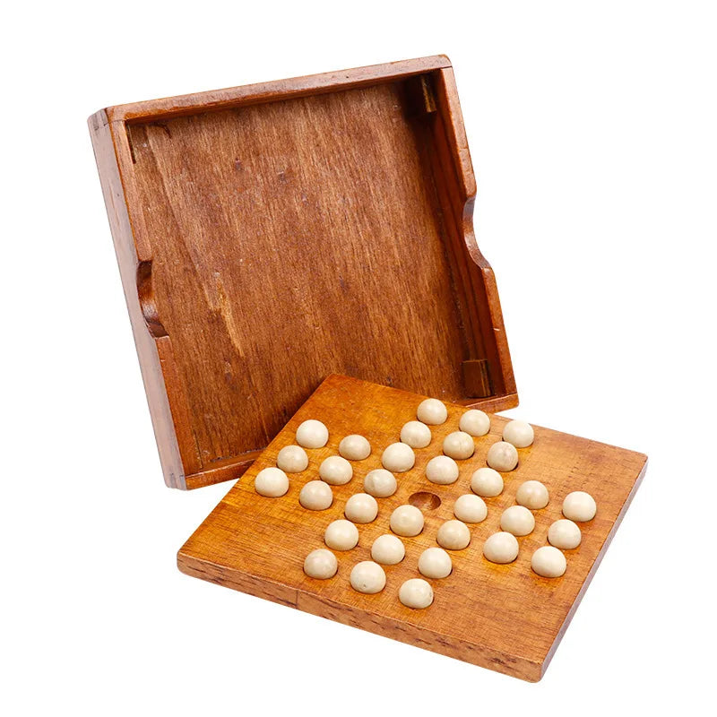 Jeu de société en bois premium – Échecs & logique | Jouet éducatif pour développer l’intelligence et la stratégie