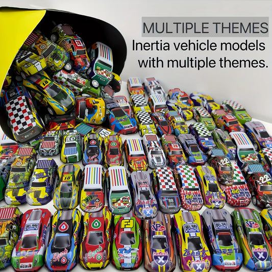 Lot de 10 Mini Voitures à Inertie – Modèles Diecast en Alliage et Plastique | Jouets de Course pour Enfants, Cadeau d’Anniversaire