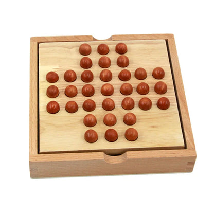 Jeu de société en bois premium – Échecs & logique | Jouet éducatif pour développer l’intelligence et la stratégie