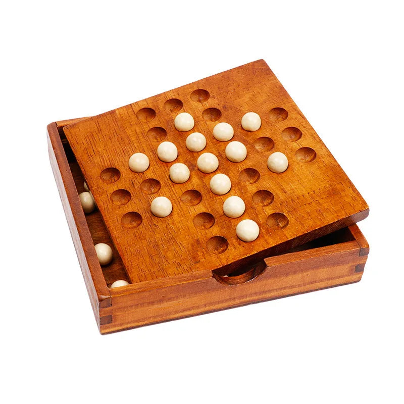 Jeu de société en bois premium – Échecs & logique | Jouet éducatif pour développer l’intelligence et la stratégie
