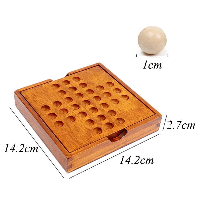 Jeu de société en bois premium – Échecs & logique | Jouet éducatif pour développer l’intelligence et la stratégie