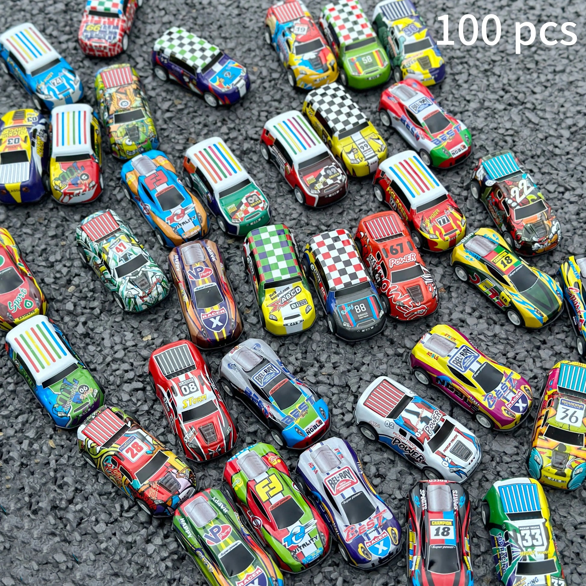 Lot de 10 Mini Voitures à Inertie – Modèles Diecast en Alliage et Plastique | Jouets de Course pour Enfants, Cadeau d’Anniversaire