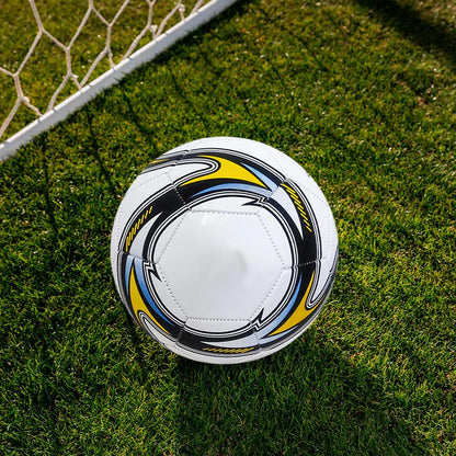 Ballon de Football Taille 5 – PVC Résistant, Anti-Dérapant et Sans Couture, Idéal Entraînement & Match en Plein Air