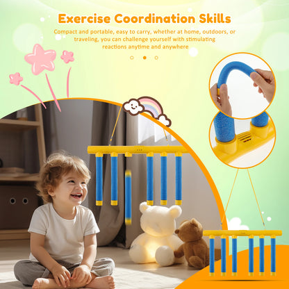 Jeu de bâtons chute rapide – Jouet éducatif interactif parent-enfant | Développe réflexes, vitesse et coordination | Jeu sportif amusant pour enfants