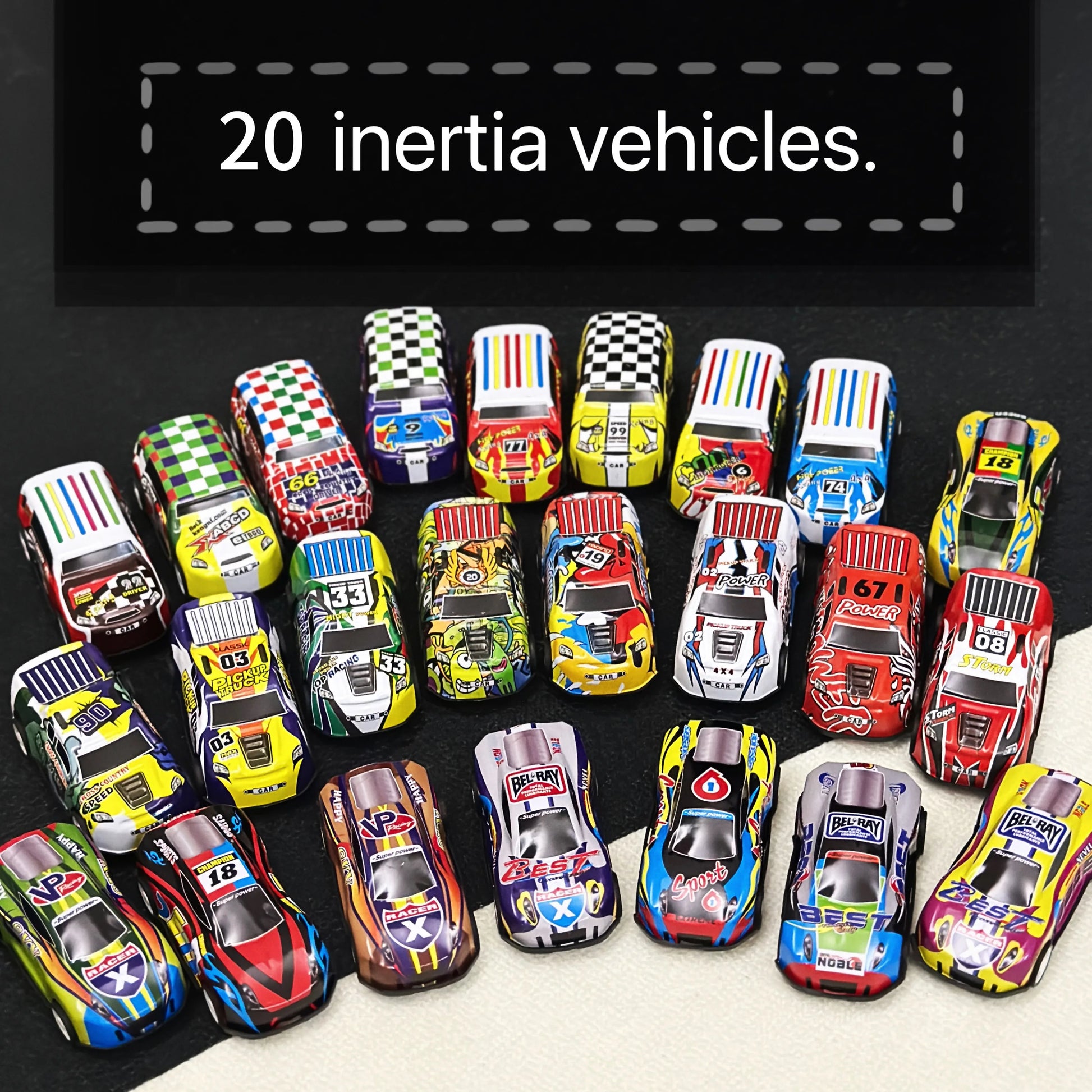 Lot de 10 Mini Voitures à Inertie – Modèles Diecast en Alliage et Plastique | Jouets de Course pour Enfants, Cadeau d’Anniversaire