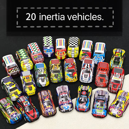Lot de 10 Mini Voitures à Inertie – Modèles Diecast en Alliage et Plastique | Jouets de Course pour Enfants, Cadeau d’Anniversaire